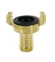 Industrie Klauenkupplung aus Messing mit 32 mm (1 1/4 Zoll) Schlauchtuelle und NBR Dichtung von sanilexo